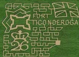 The Epic corn maze at Fort Ticonderoga.