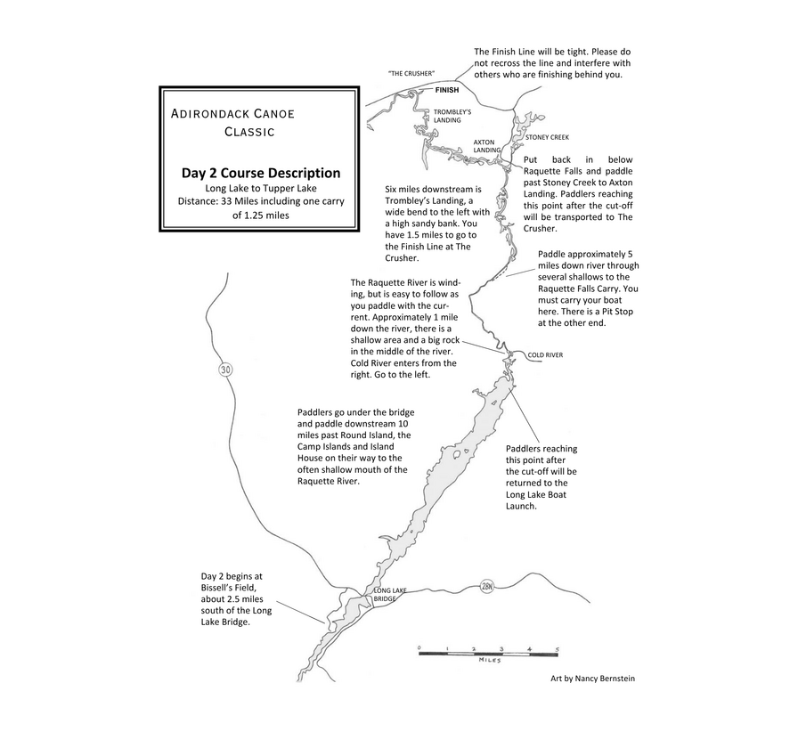 Adirondack 90-miler 2026 day 2 course map.
