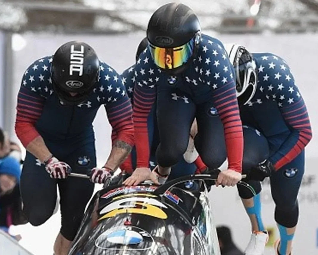 Team USA 4 man bobsled at Mt. Van Hoevenberg