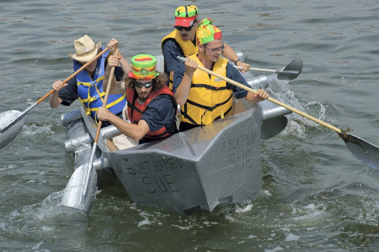 2025 cardboard boat race saranac lake