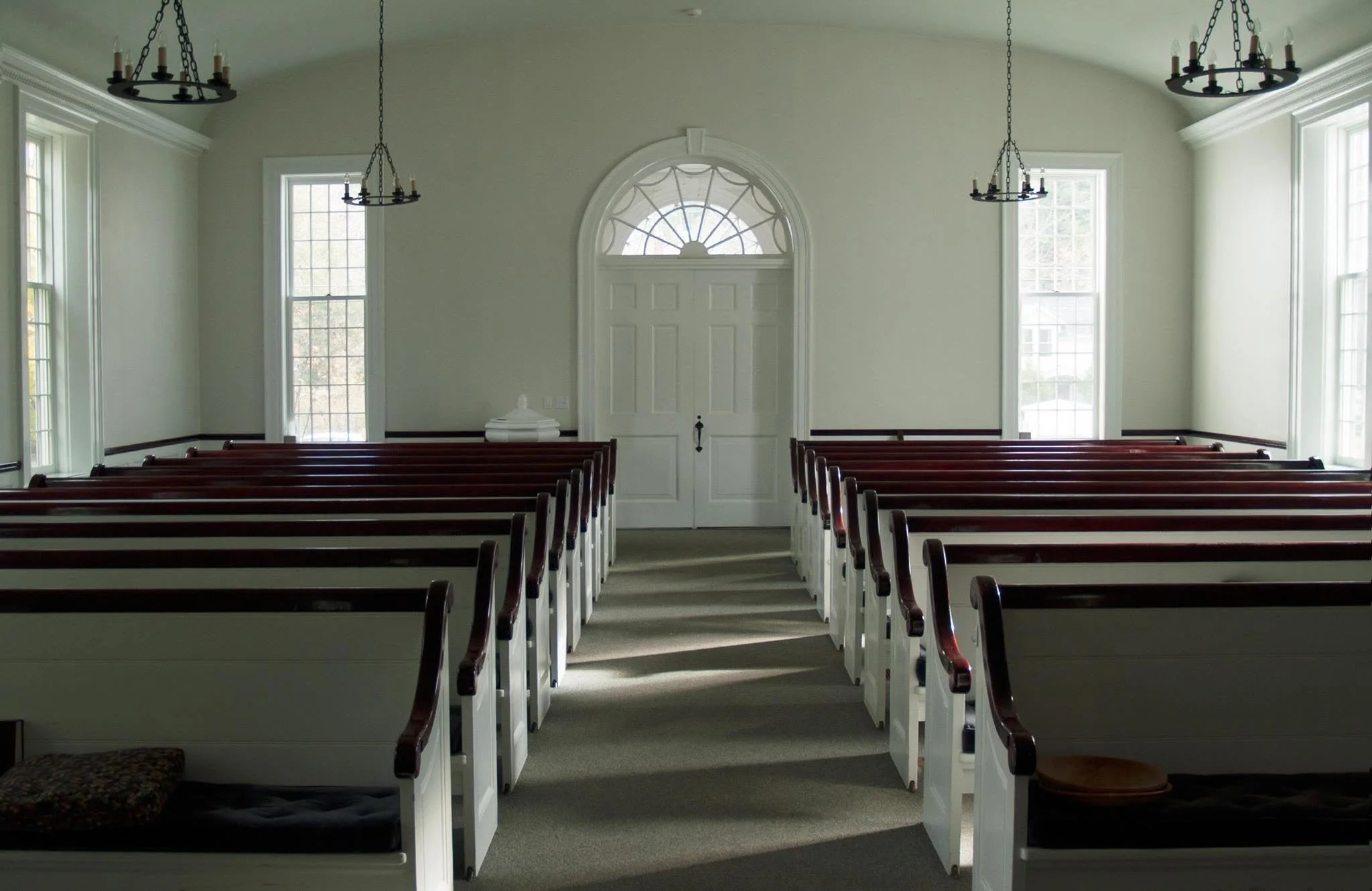 The interior of Keene Valley Congregational Church