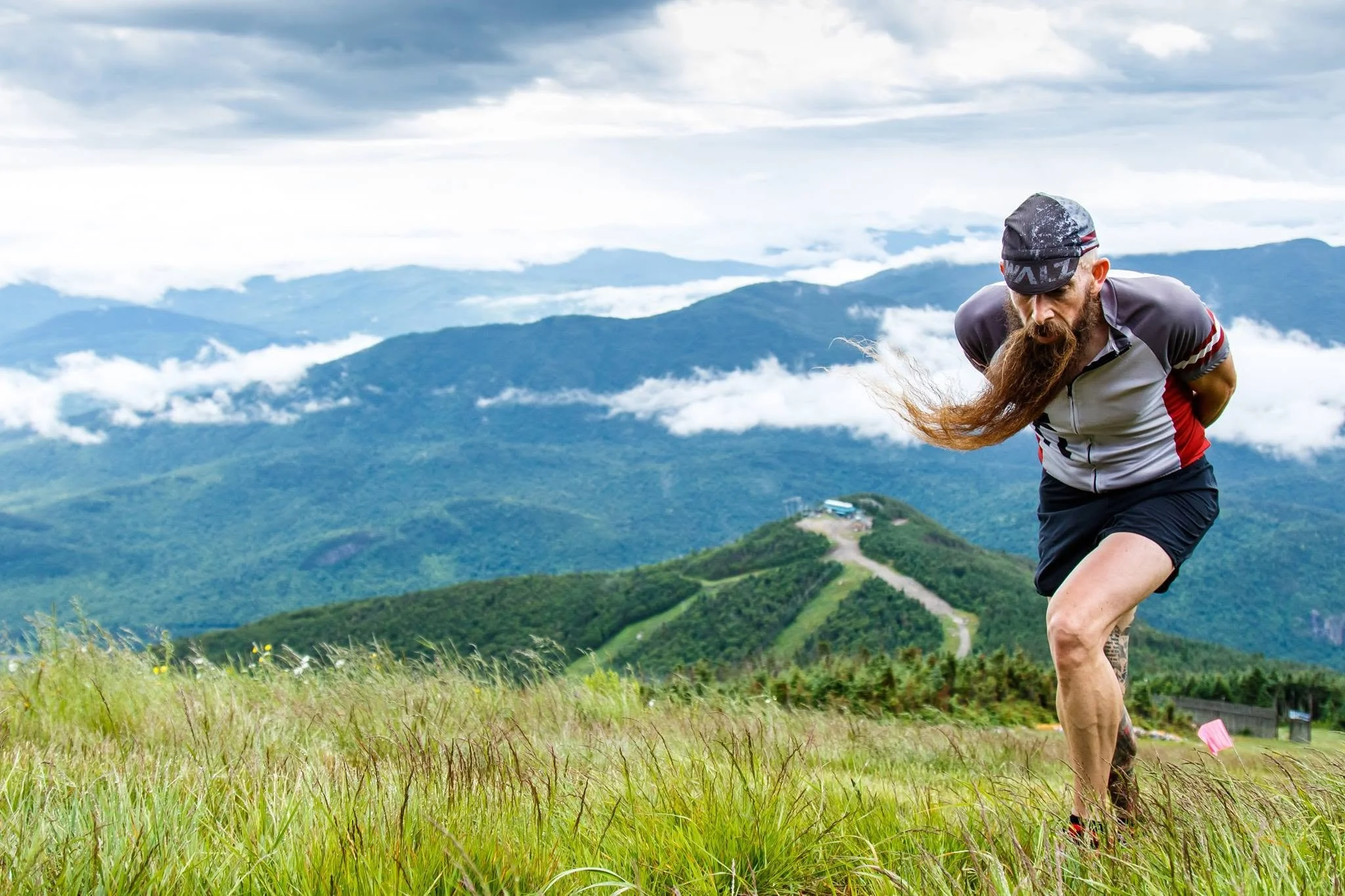 Main near the summit of Whiteface Mt. during Mountain Races.