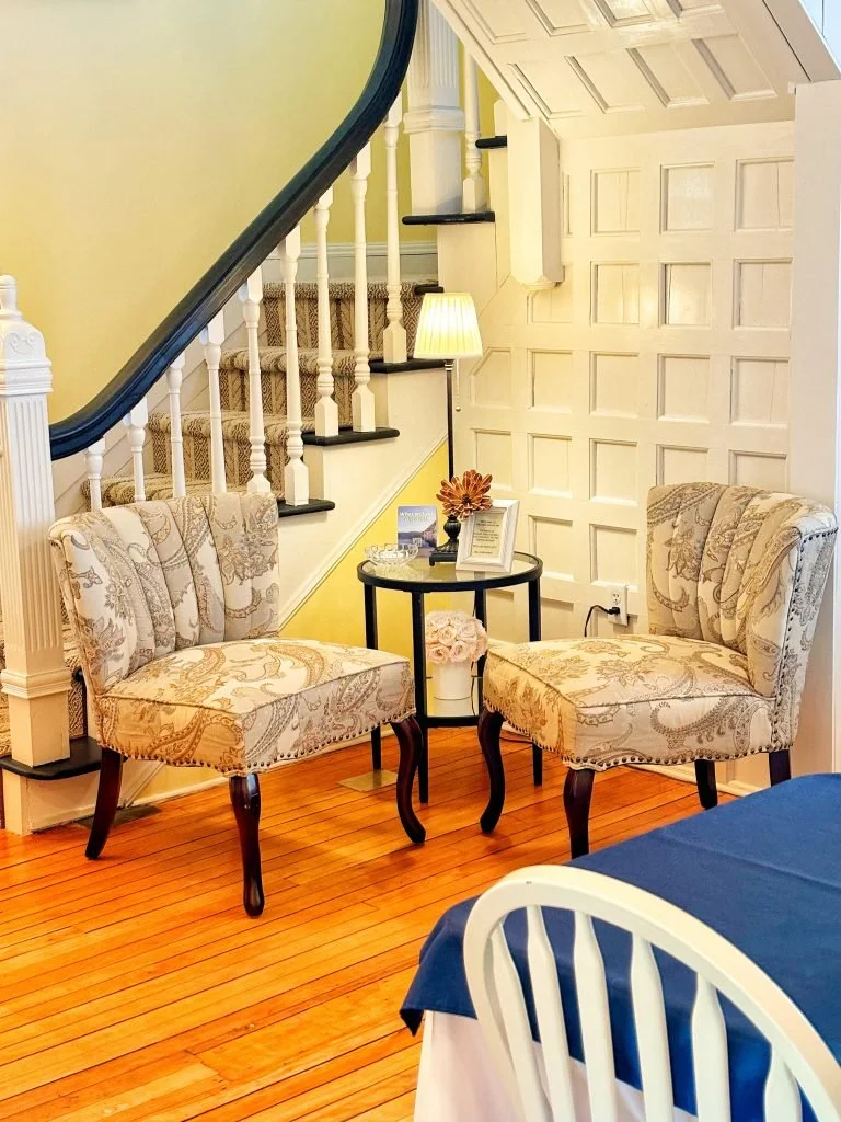 Lobby at the Bell House Inn in Glens Falls.