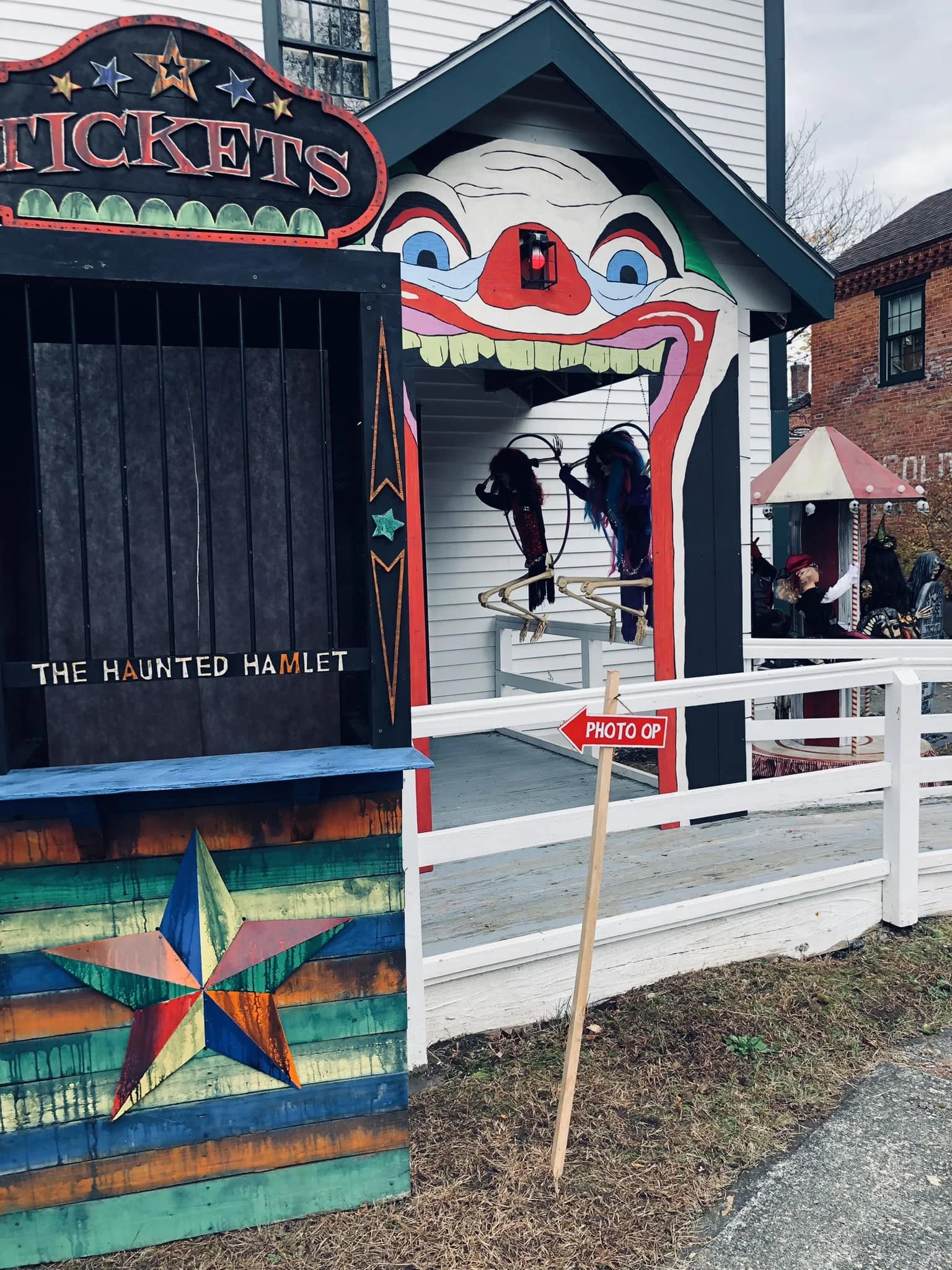 Entrance to the Haunted Hamlet