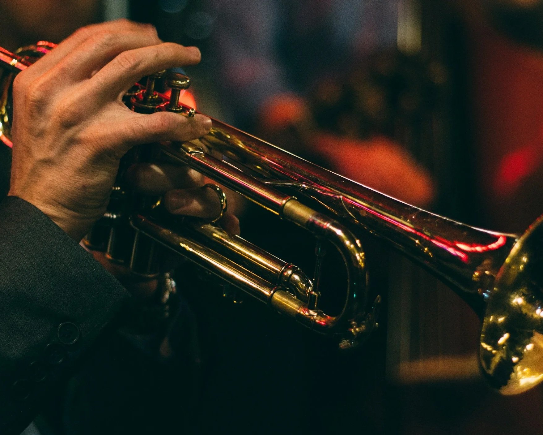 Jazz trumpeter at Lake George's annual Jazz at the Lake