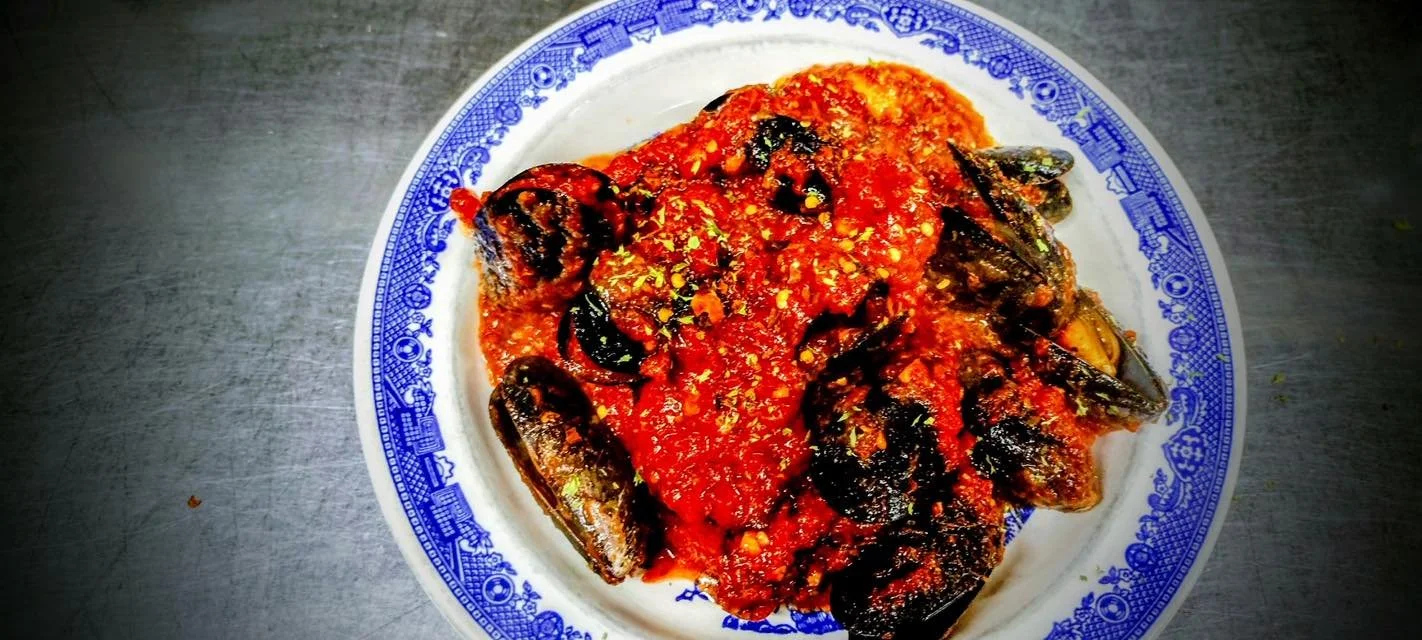 Mussels Marinara served at The Place restaurant in Chestertown in the Adirondacks.