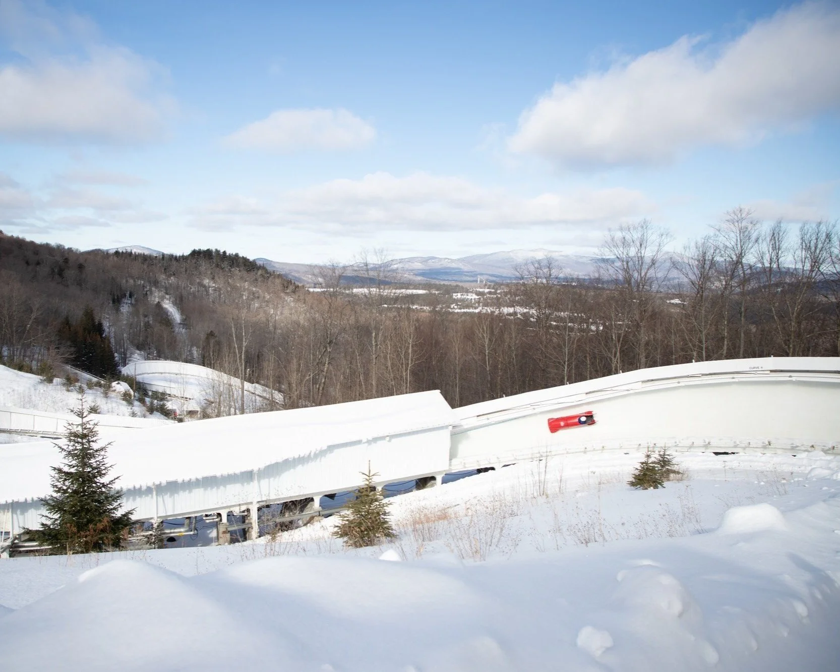 Bobsled at Mt. Van Hoevenberg Lake Placid.