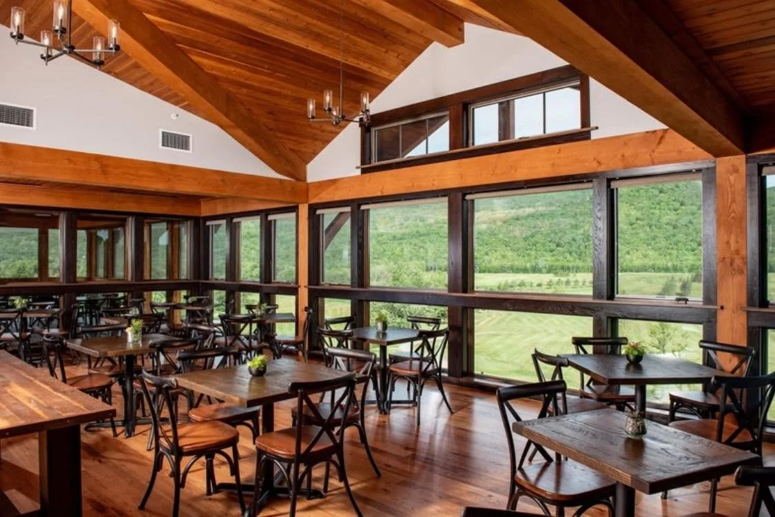 Dining room at Seymour's Restaurant and Tap Room near Ticonderoga.