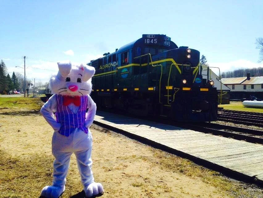 Adirondack Railroad Easter Bunny