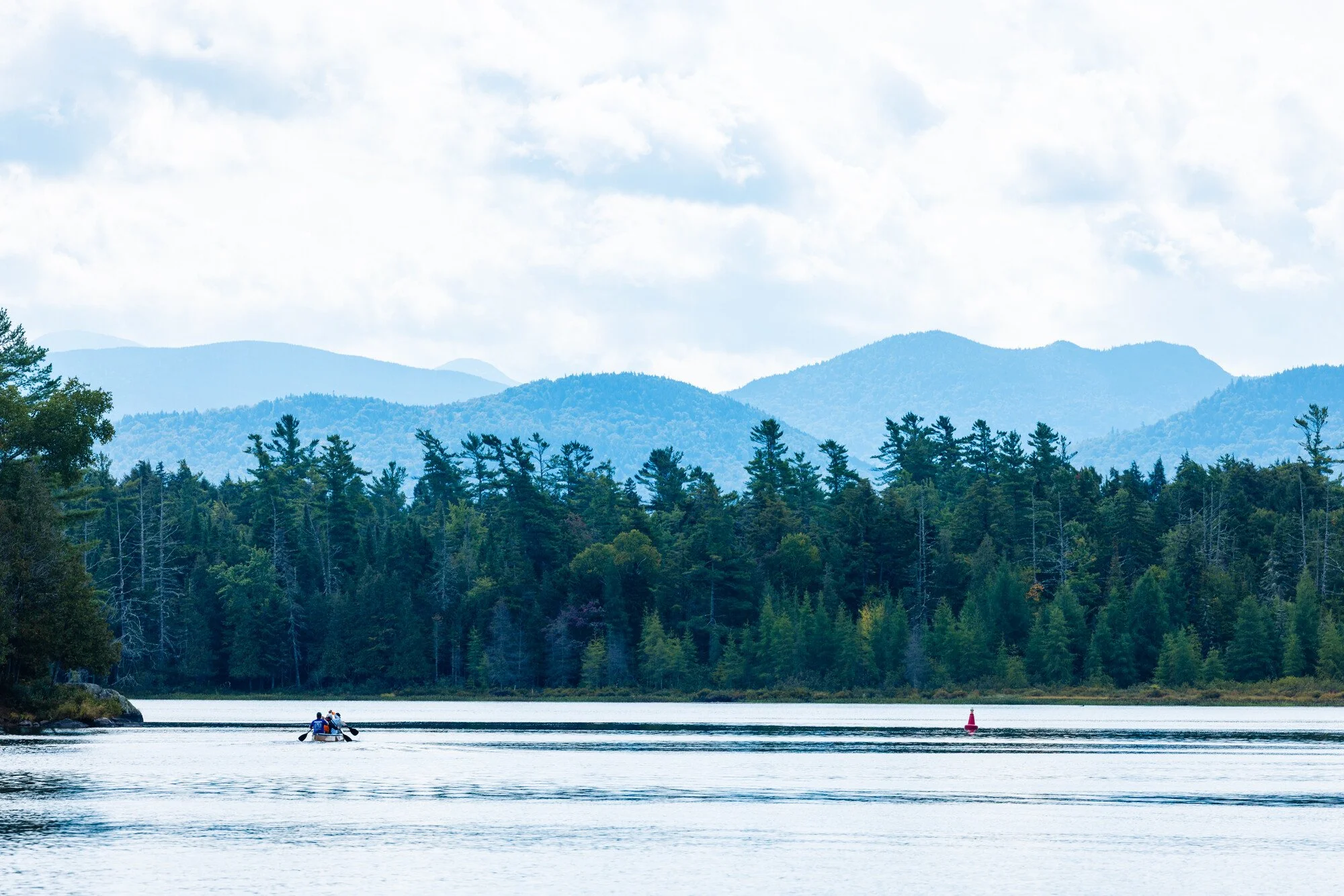 Paddlers compete in the 90-miler, the Adirondack Canoe Classic.