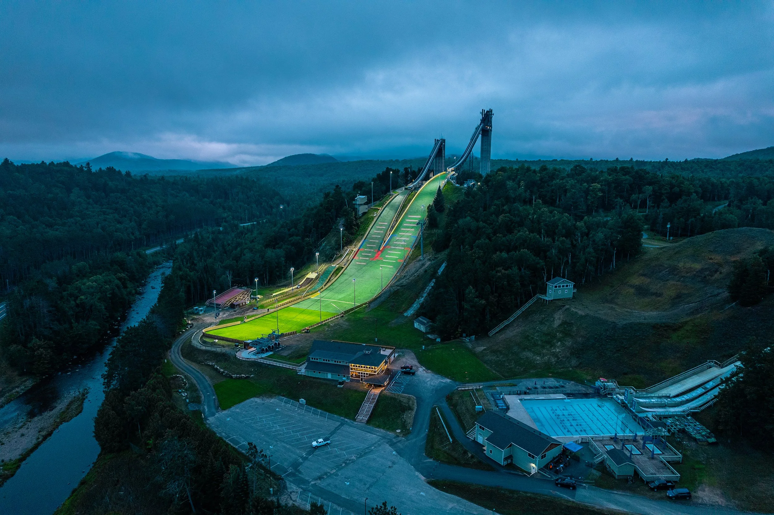 Olympic Jumping Complex in Summer.