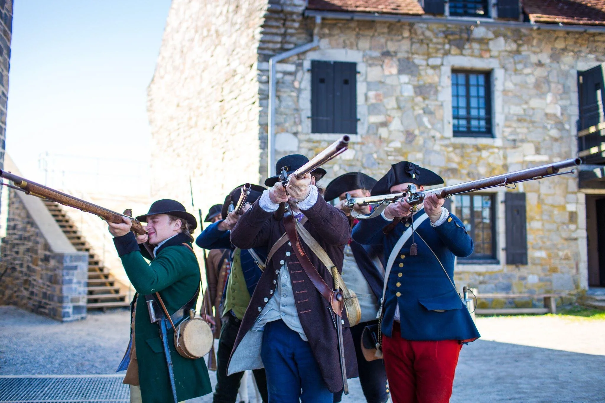 Reenactors at Fort Ticonderoga event.