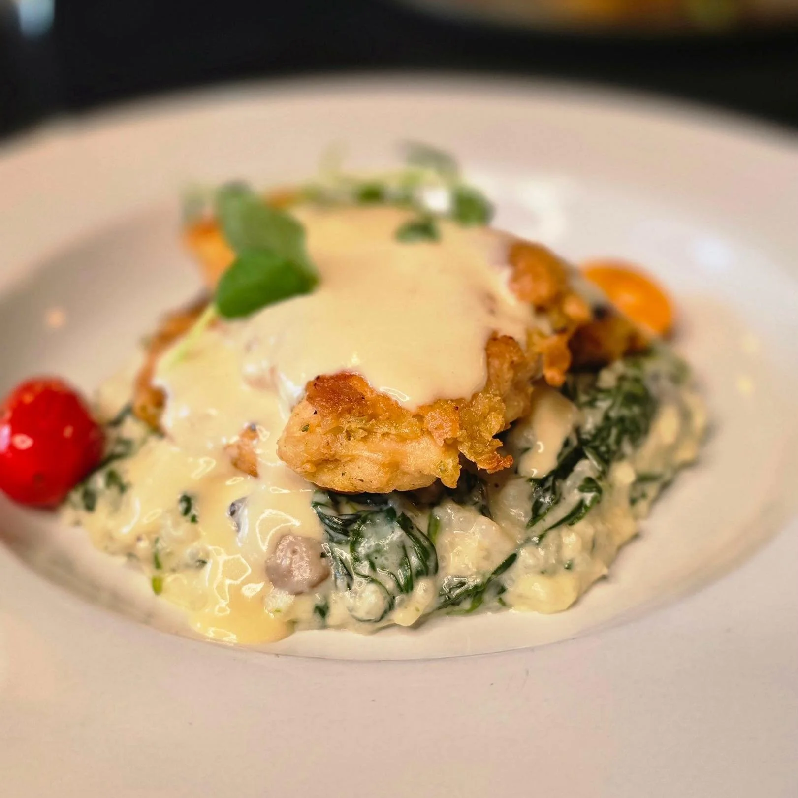 Billy Trudsoe's black forest chicken made famous from his time on Gordon Ramsey's Hells Kitchen.