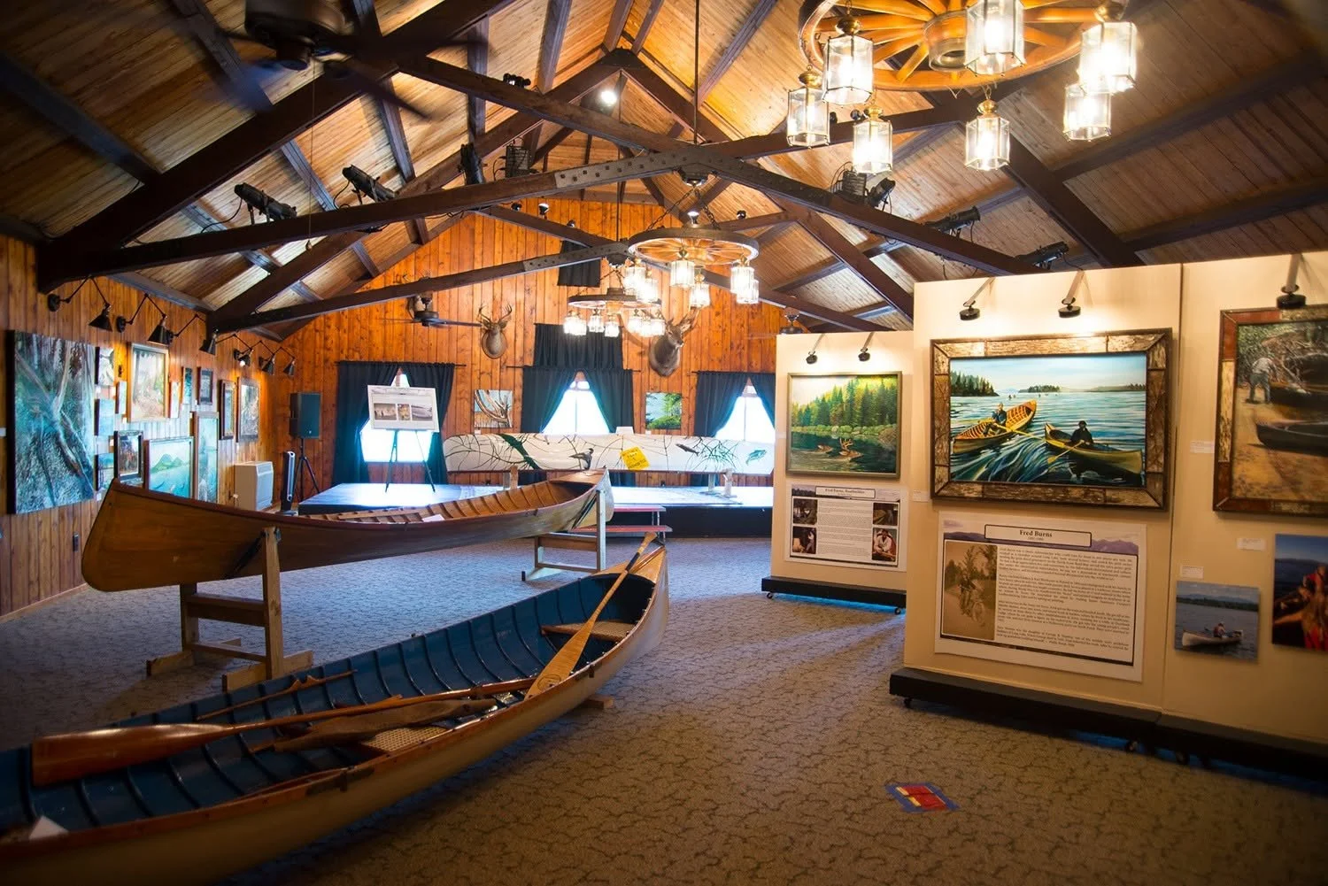 Gallery exhibiting art in Blue Mountain Lake.