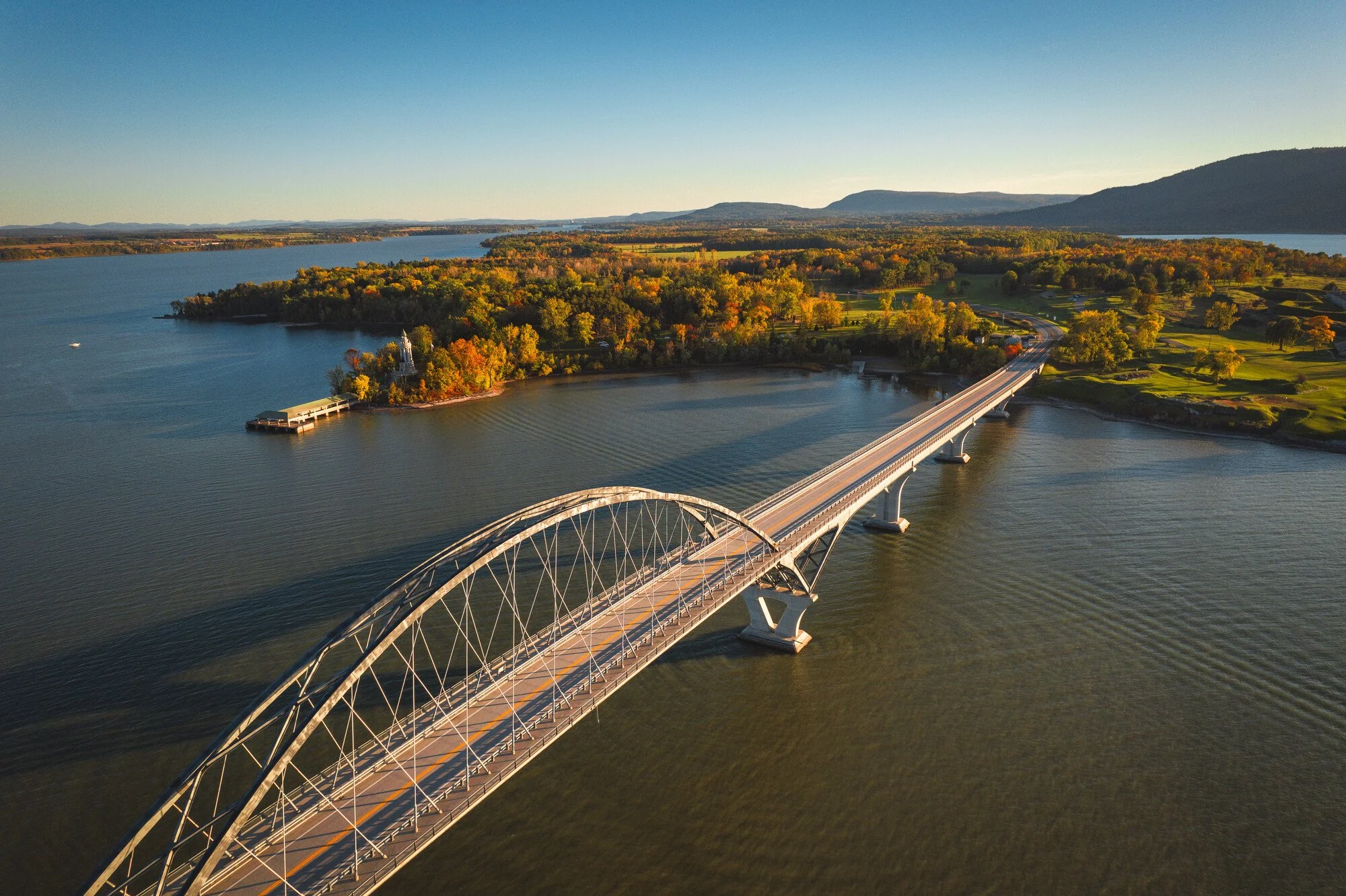 Crown Point Bridge Fall Foliage