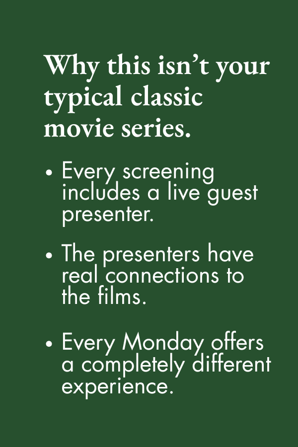 Side-bar explaining why this isn't your typlcal classic movie series.