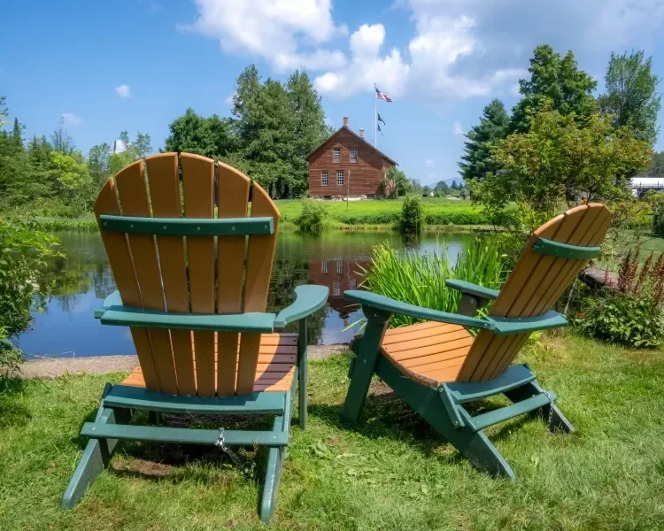 Scenic grounds of the John Brown Farm State Historic Site near Lake Placid.
