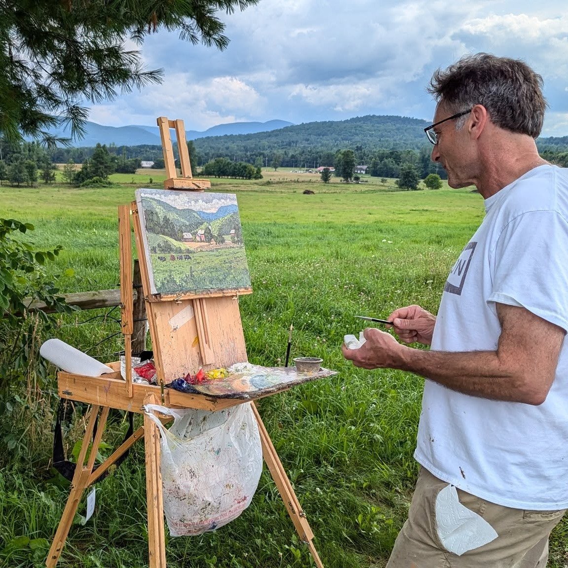 Keeseville Community Arts Festival plein air painter