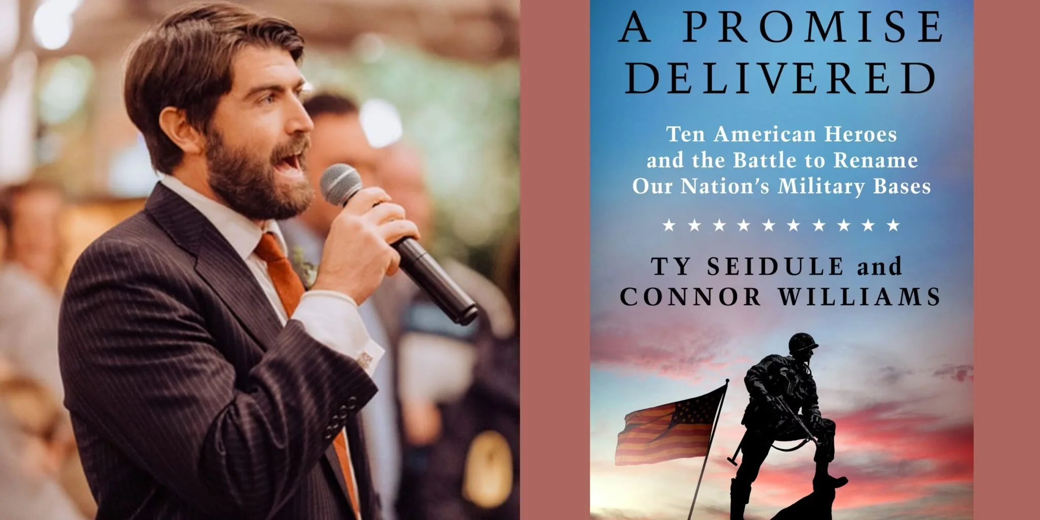 Connor Williams speaking about his book: A Promise Delivered: Ten American Heroes and the Battle to Rename Our Nation’s Military Bases