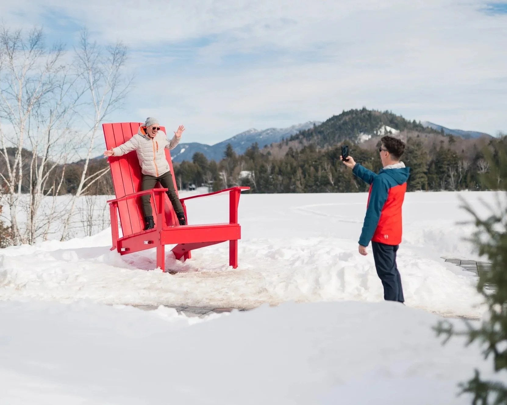 Celebrating Winter Pride Weekend in Lake Placid.