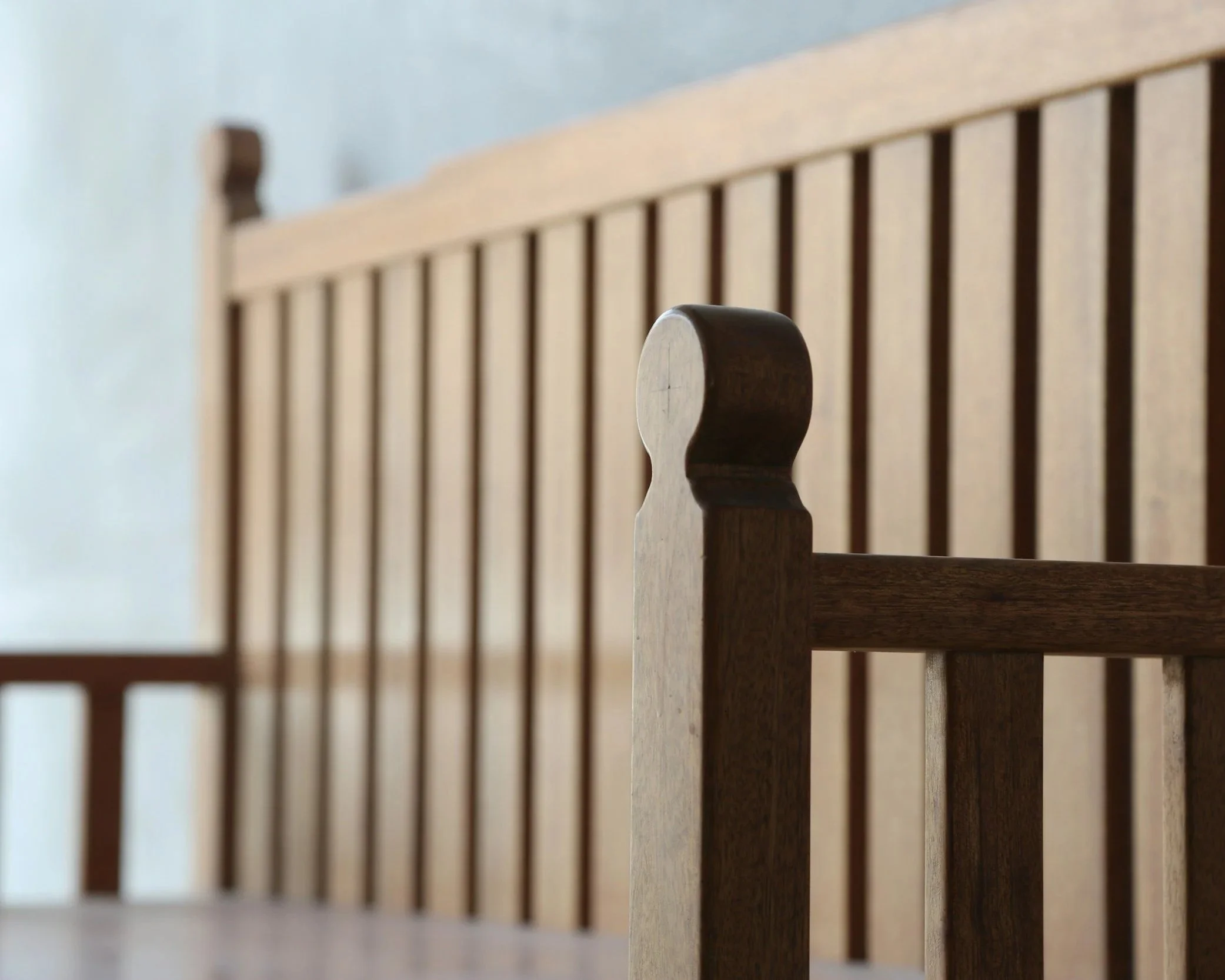 Shaker furniture on display at an exhibit at the Hyde Collection in Glens Falls, NY.