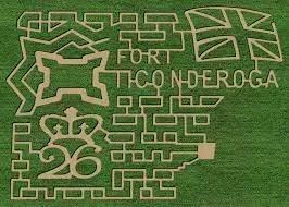 Corn Maze at Fort Ticonderoga near Lake Champlain.