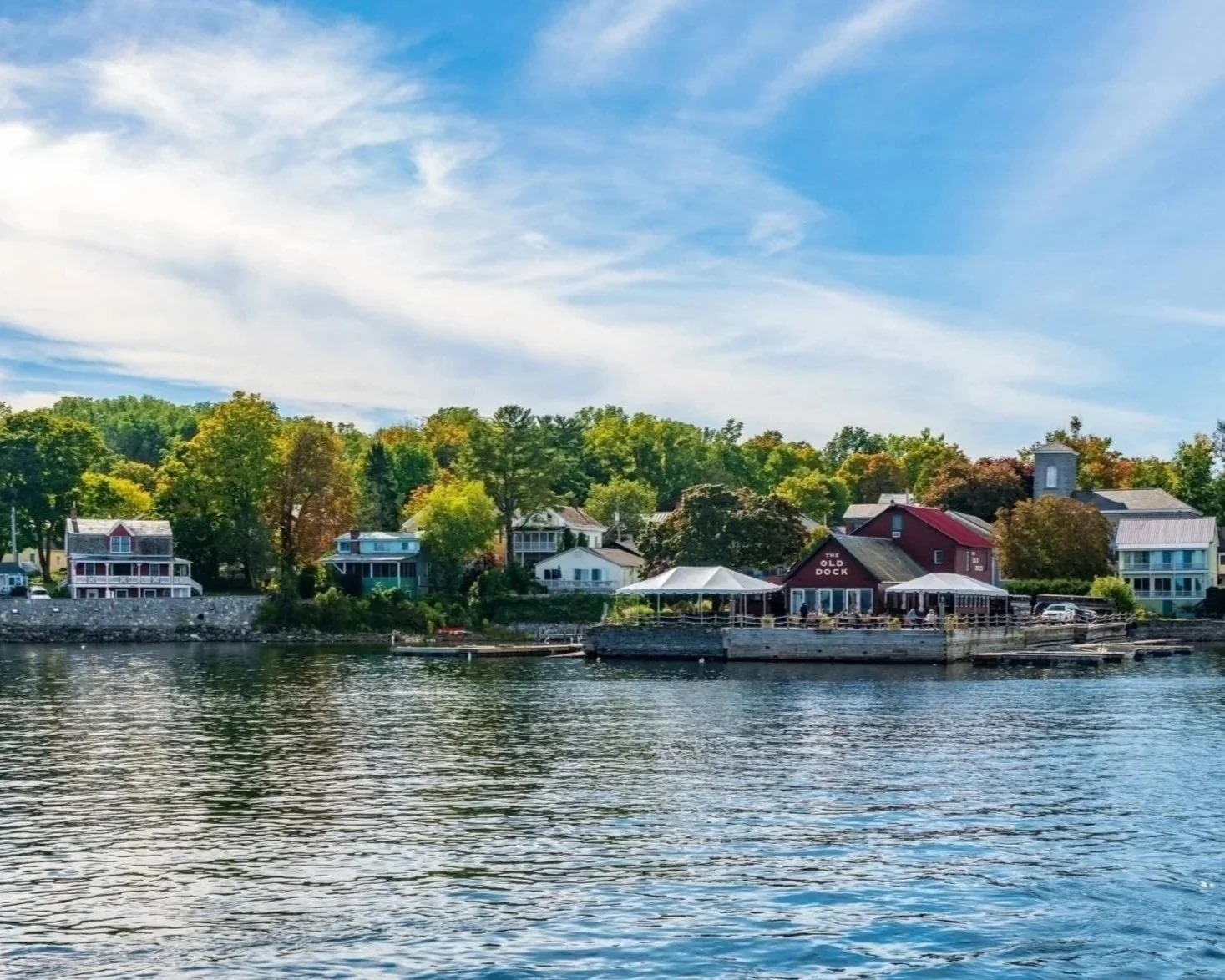 Essex, NY, waterfront on Lake Champlain