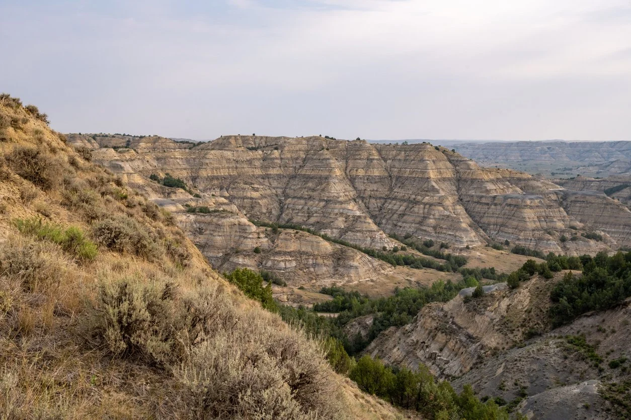 Badlands at Theodore Roosevelt National Park.