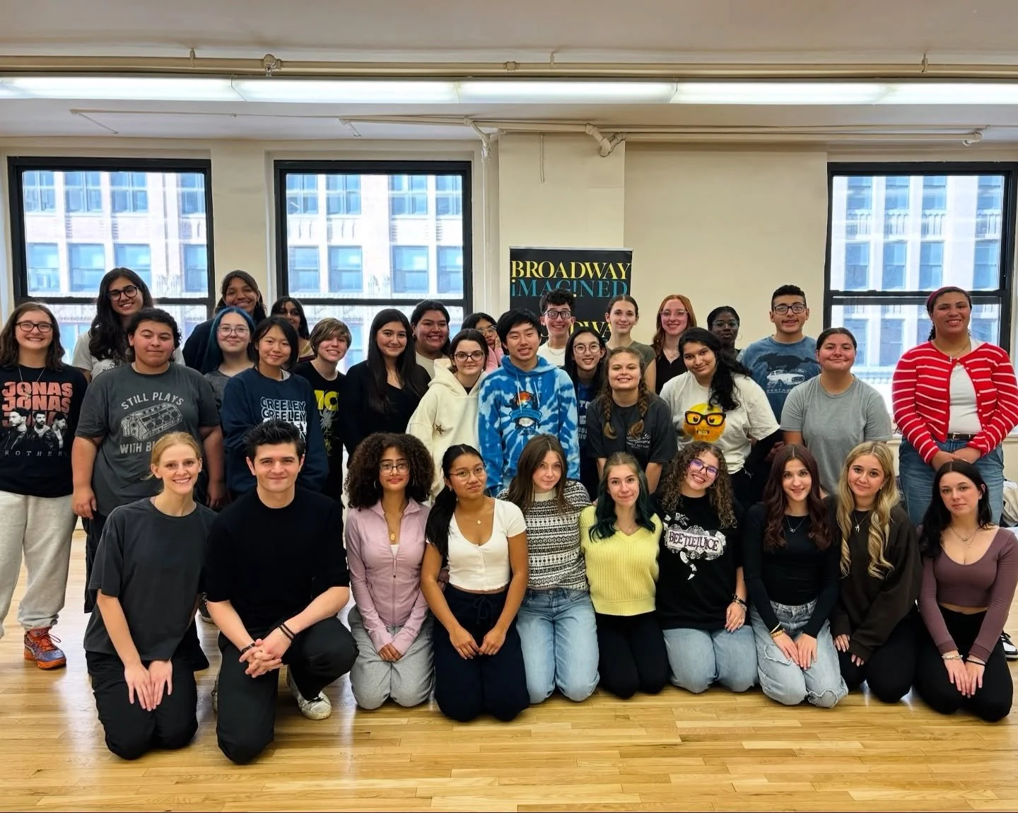 Step, sing, smile, repeat! Students had the ultimate Broadway experience learning both choreography and music from the pros, @adamcoleklepper and @katiemgriffith.