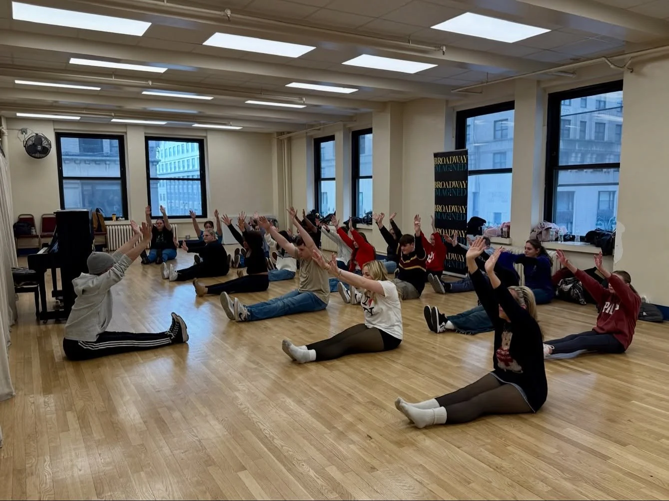 Students got to learn the music AND the moves&hellip; straight from Broadway pros! Thank you to Tanner and Harrison for leading this experience 🙌