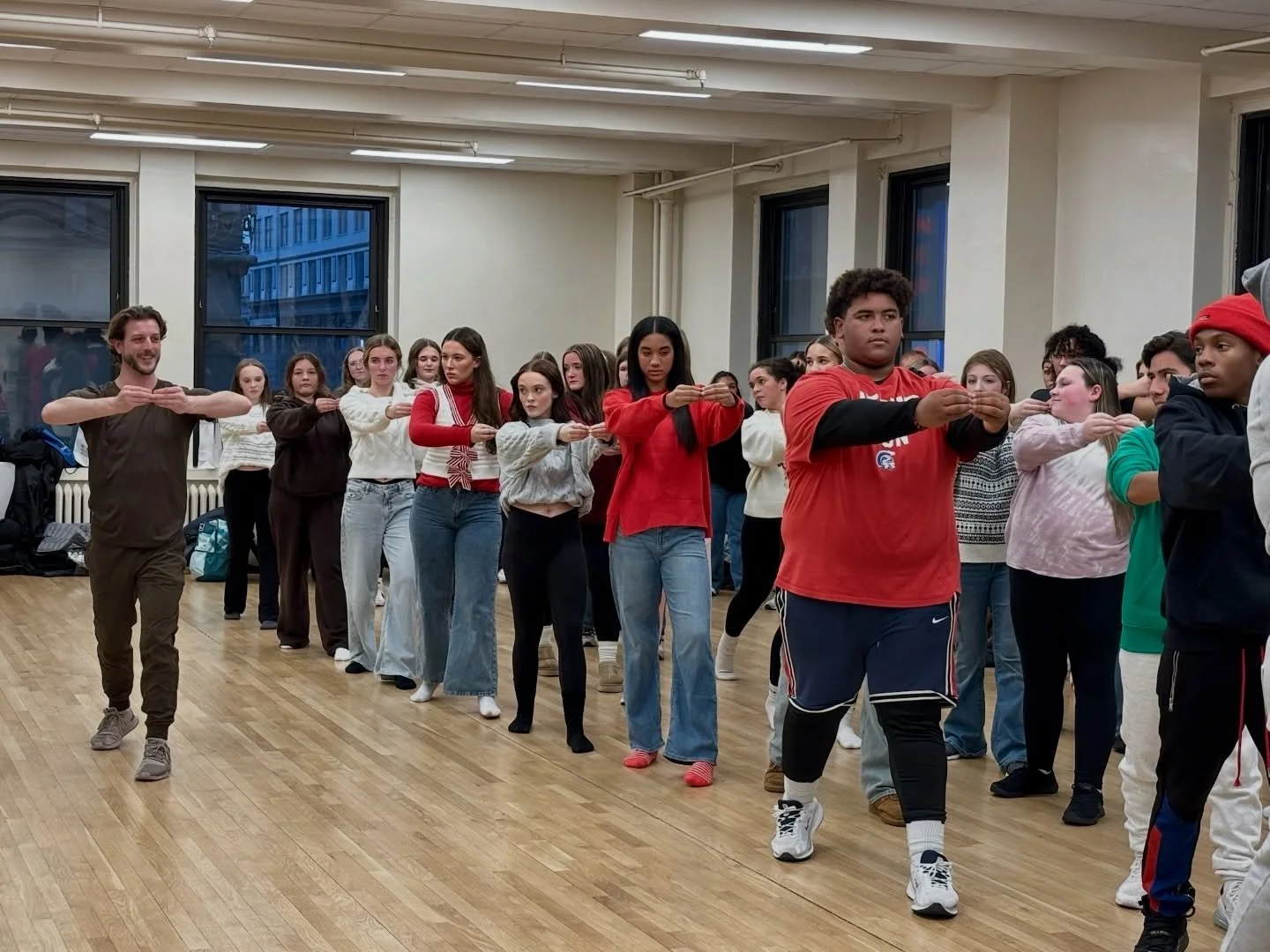 These students jumped into original Broadway music and choreography and made it their own! This class was fun, focused, and full of creative energy. Big thanks to Tanner and Adam for leading such a great experience.