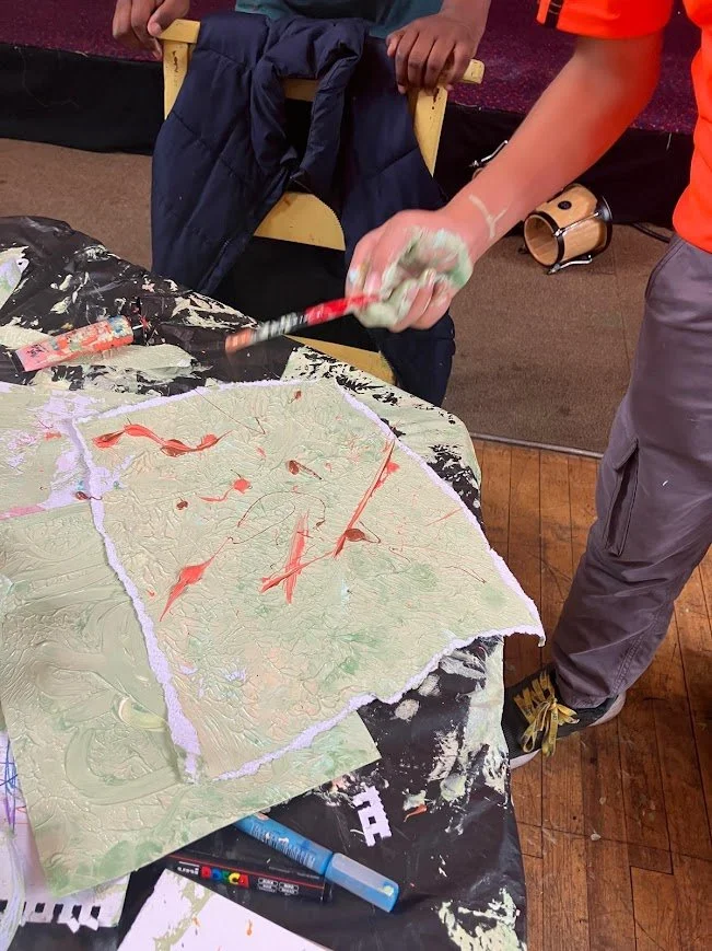 One parent thanked us saying "thank you for having space where they can get messy". Most families are in small spaces where they cannot explore their creativity freely.