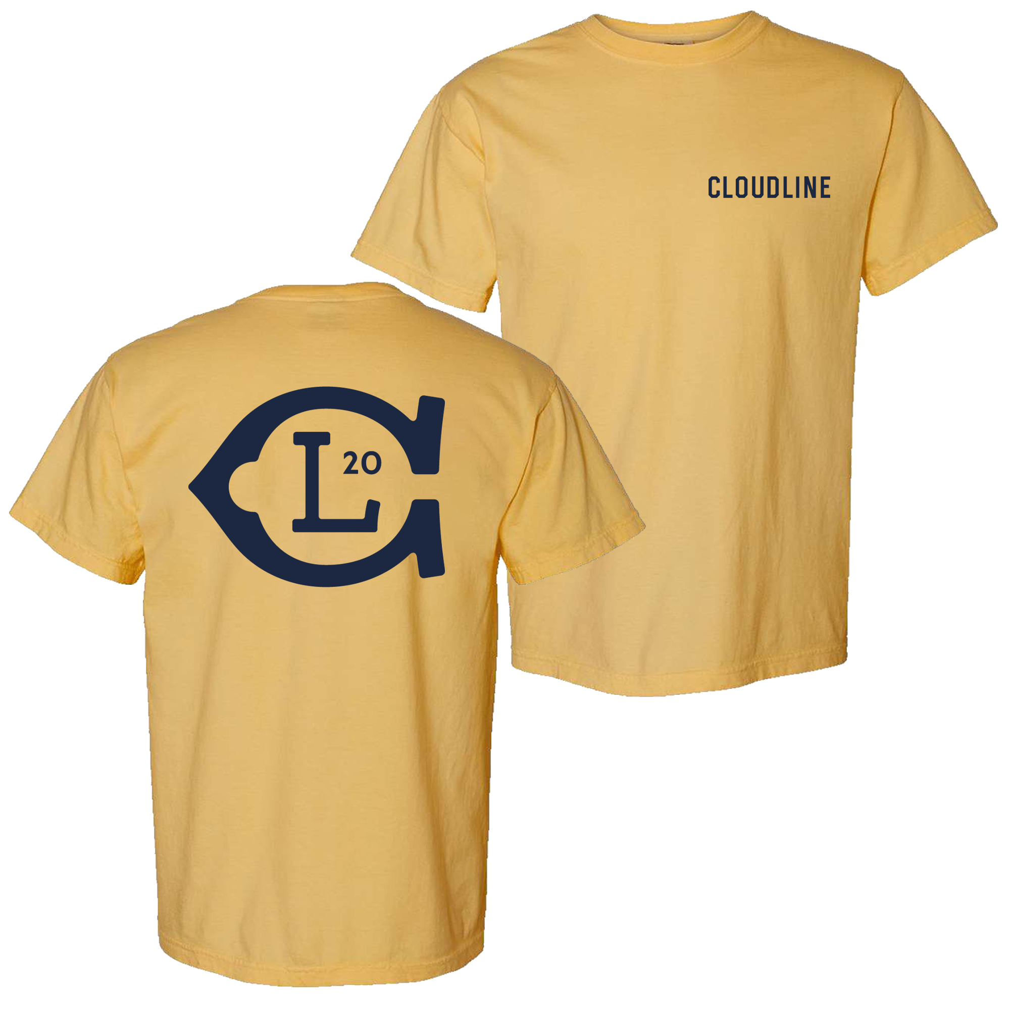 Mustard Tee with navy writing.png