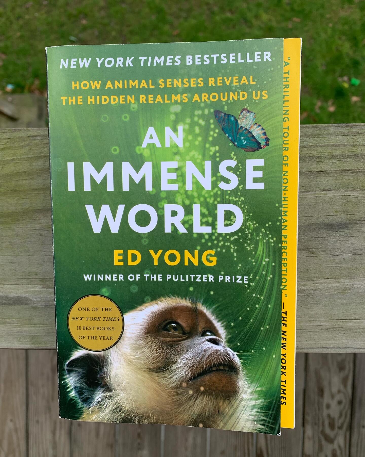15th book of this year goes hand-in-hand with my childhood (and, let&rsquo;s be real: current) obsession with nature documentaries. I learned a ton about animal&rsquo;s Umwelt&rsquo;s and can&rsquo;t wait to attend Ed Yong&rsquo;s reading later this 