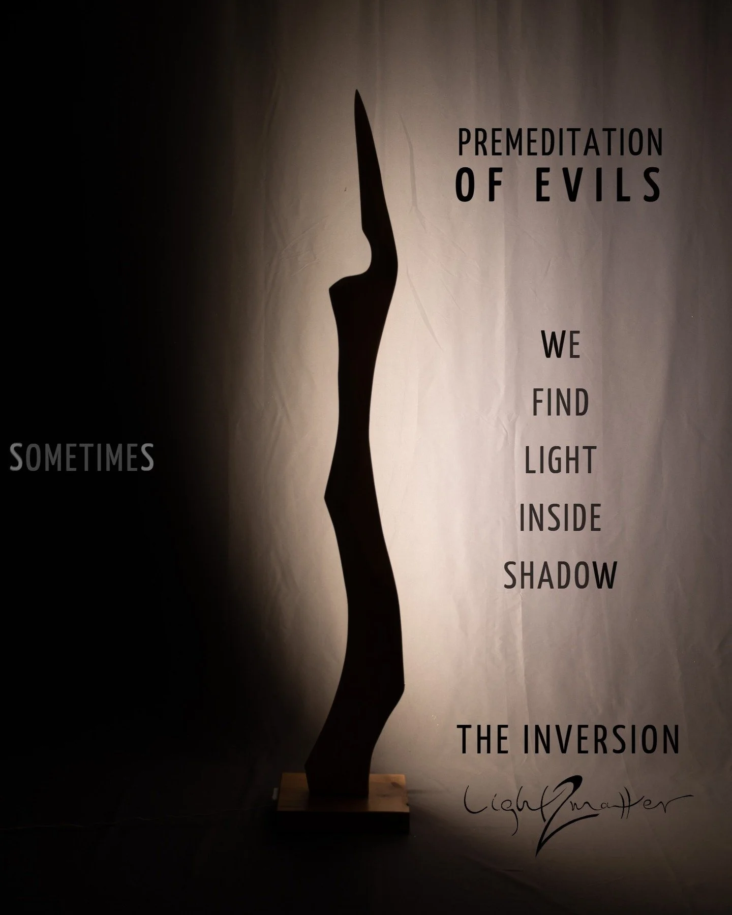 The Inversion Light Sculpture | Shadow becoming light.
What if one focuses on what to avoid, instead of what to achieve.
#stoicism #premeditationofevils #marcusaurelius #epictetus #seneca #philosophy #dailystoic #stoiccoffeebreak #lightsculpture #m