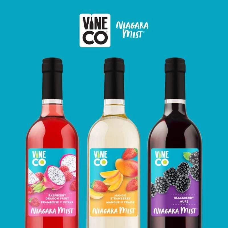 Fresh &amp; fruity 🍓 🍑 

Treat yourself and your friends to the refreshing light and fruit-forward VineCo Niagara Mist wines.

These wines are best enjoyed chilled on their own or as a base for punches and wine spritzers. 

#summersipper #summeriny