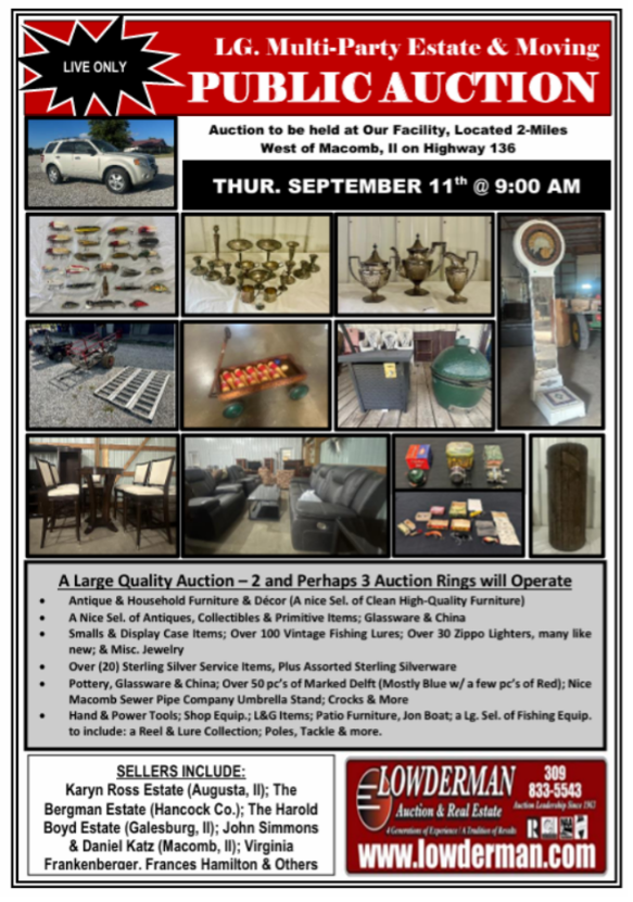 Multi-Party Estate and Moving Auction
