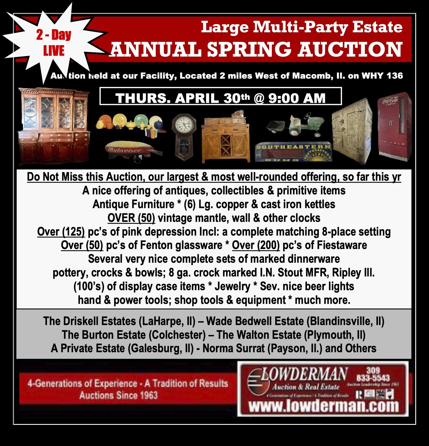 ANNUAL SPRING AUCTION - DAY 1