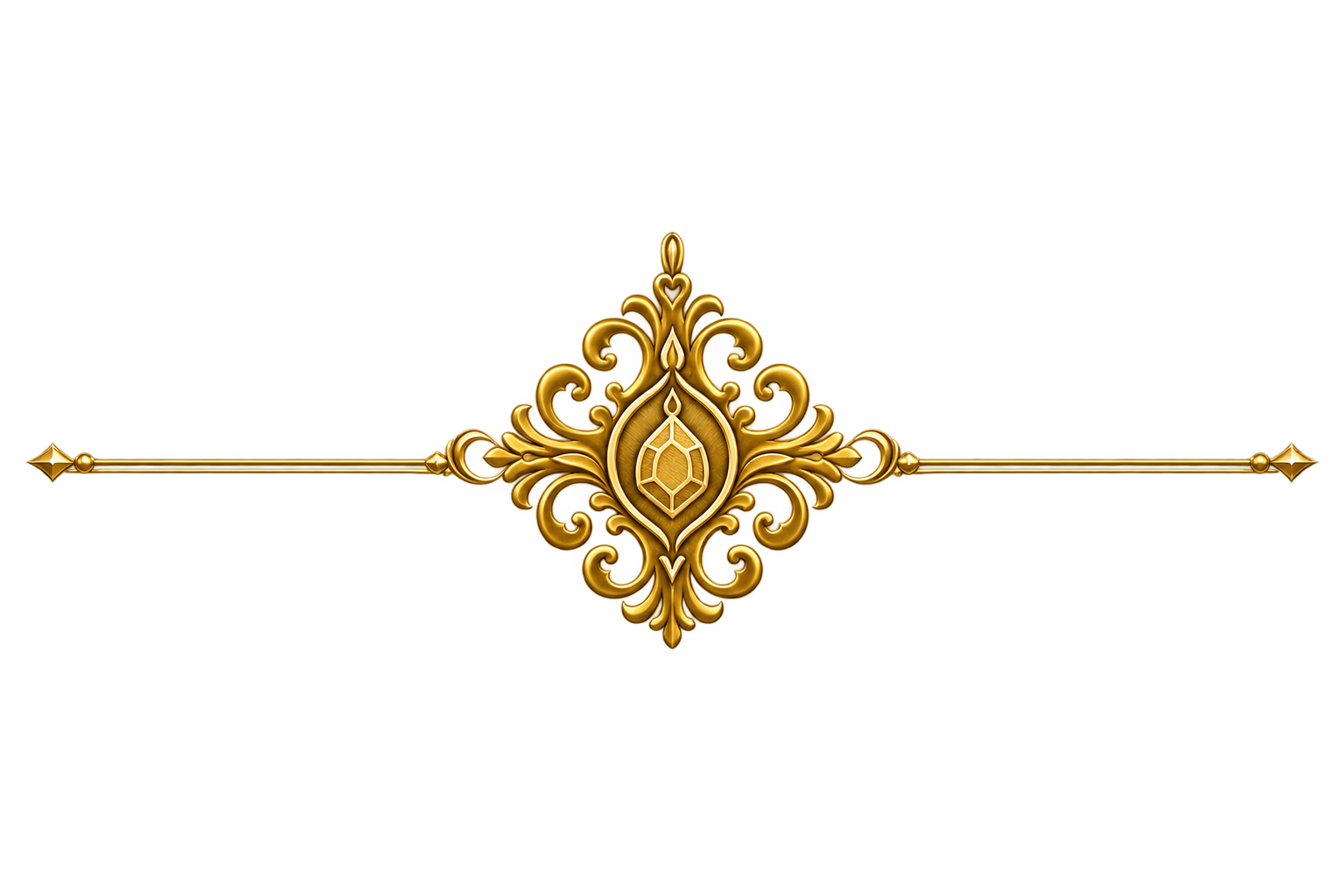 A digital decorative frame with gold accents and filigree, featuring a prominent gold ornament at the top center and blue backgrounds.
