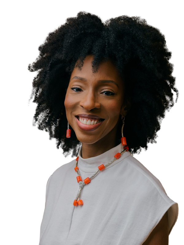 Dr. Kimberly Osagie, executive strategist, smiling in professional portrait