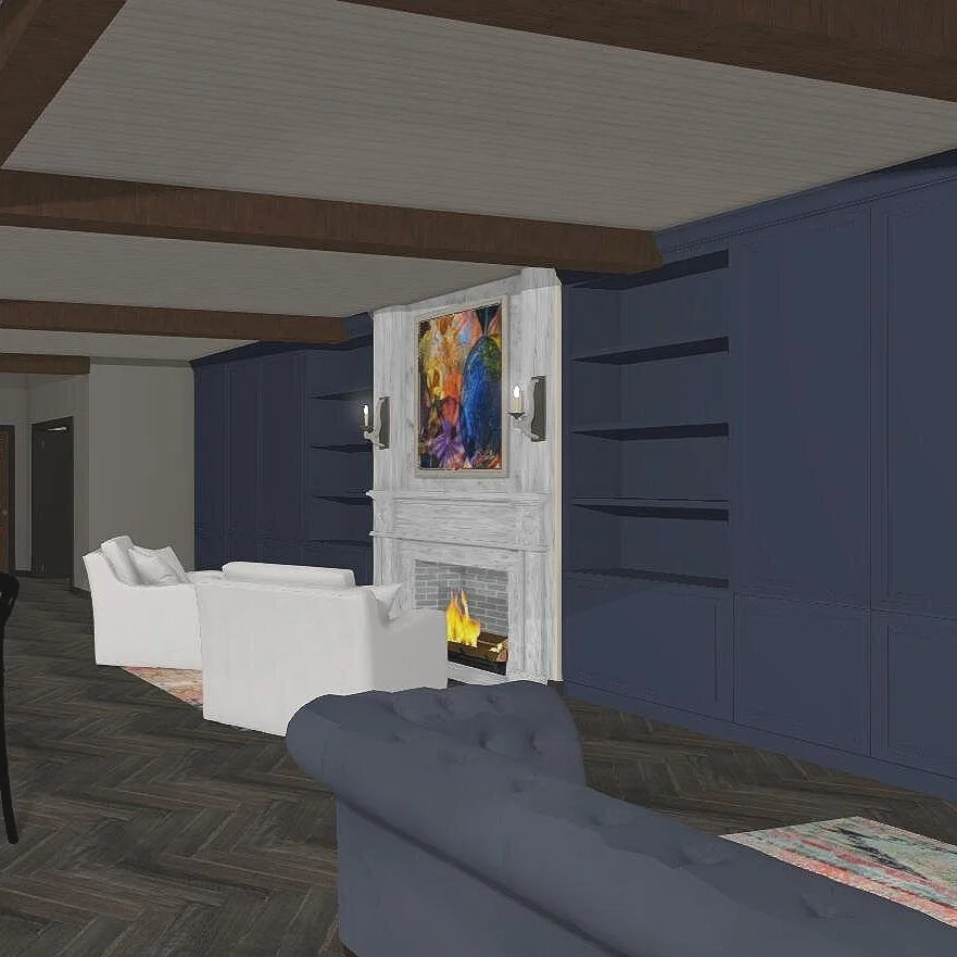 living room interior design concept artwork