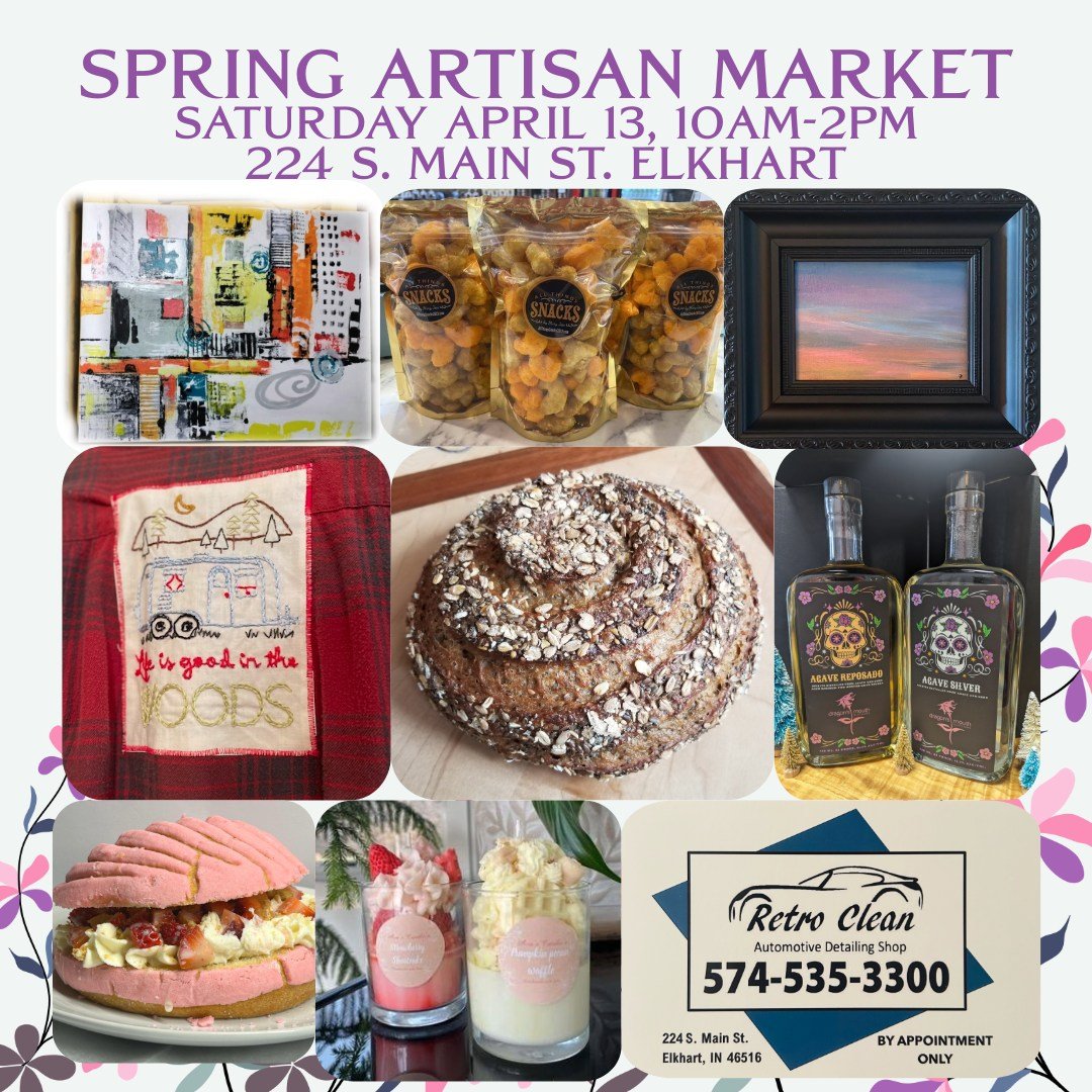 Join us tomorrow for our April Artisan Market from 10am to 2pm!