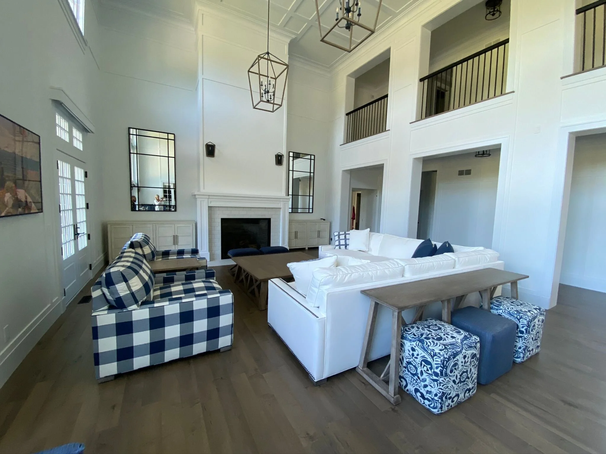 luxurious, white living area design