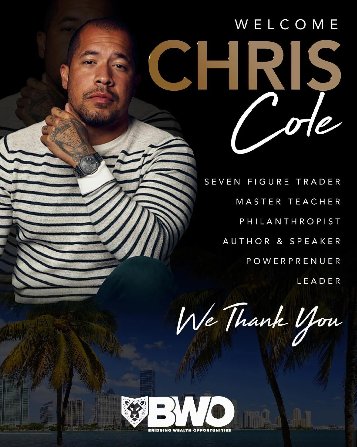 Miami Meetup Welcome Sign for the brilliant Chris Cole!!