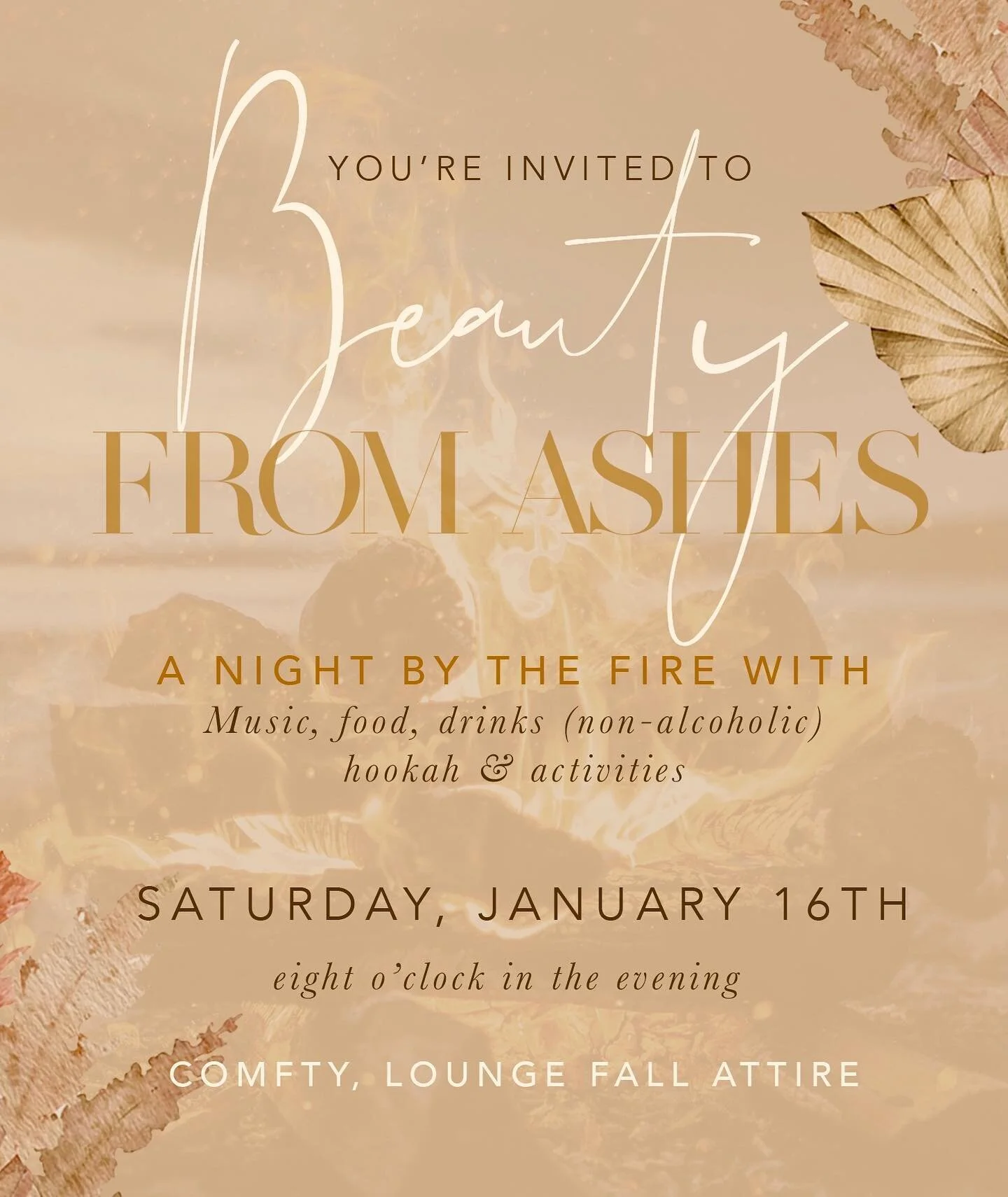 Bonfire Beauty 🔥🔥Thankful to clients that allow me the freedom to just create!! A chic digital invite complimenting a Bonfire themed Birthday for one of my favorite clients!