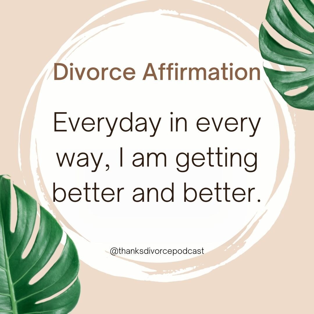 I heard this on a podcast years ago and it stuck with me.

If you know the origin, please share it in the comments. 

Either way, it's a good one!

#divorce #affirmations #divorceaffirmations #divorcerecovery #divorcehealing #divorcecoaching #thanksd