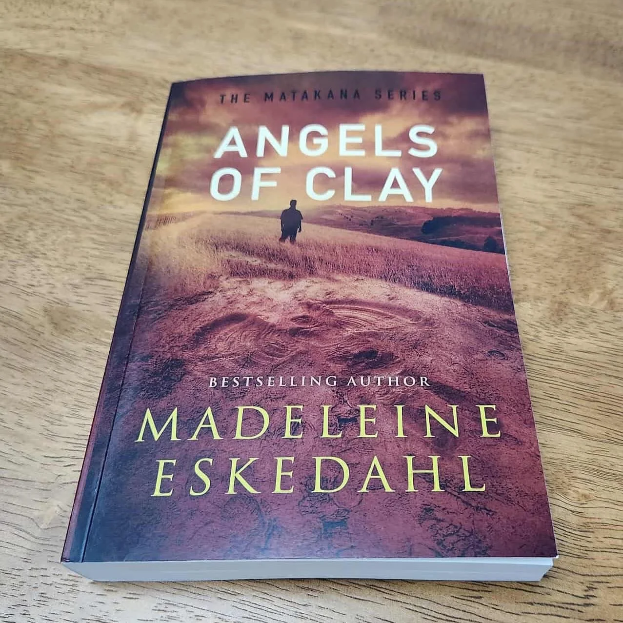 Repost @sue in Australia 🇦🇺. Happy reading 🥰. #angelsofclay #thematakanaseries #madeleineeskedahl #nzcrimefiction