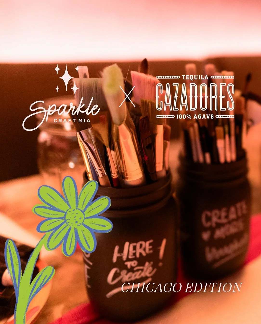 LIVE PAINTING | @tequilacazadores 💖 #bts 
Inspired my Jalisco, Tequila, Mexican Traditions and the inigualable flavor of Tequila Cazadores! 

Thank you @weareteam for trusting me ✨
@photoflikk thank you for the pics! You&rsquo;re amazing

#livepaint