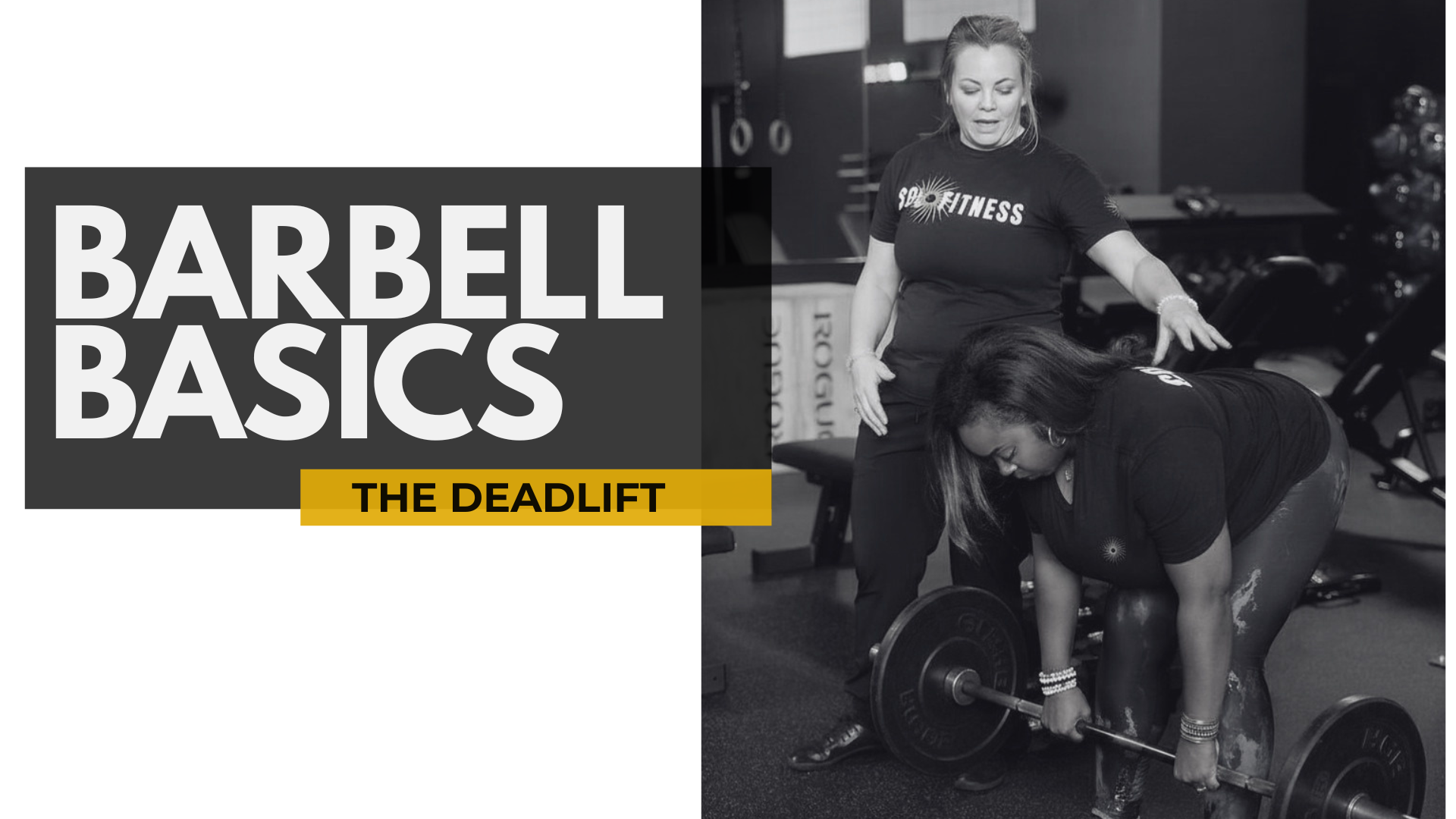 A lifter setting up for a barbell deadlift at Sol Fitness in Lexington, KY during the Barbell Basics workshop series.