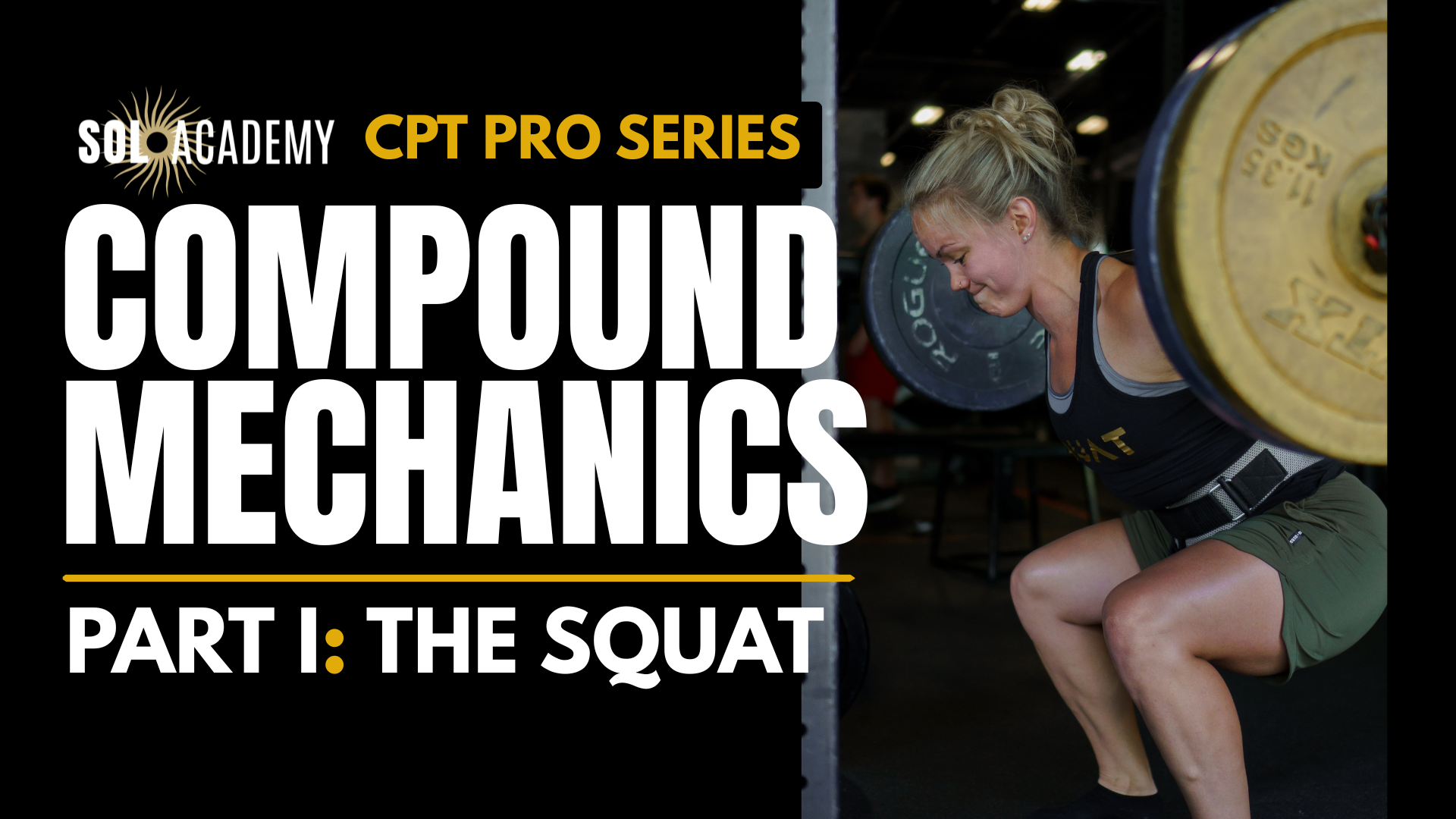 Coach Sunny Bayne lifting heavy weight and coaching squat mechanics during the CPT Pro Series in Lexington, Kentucky
